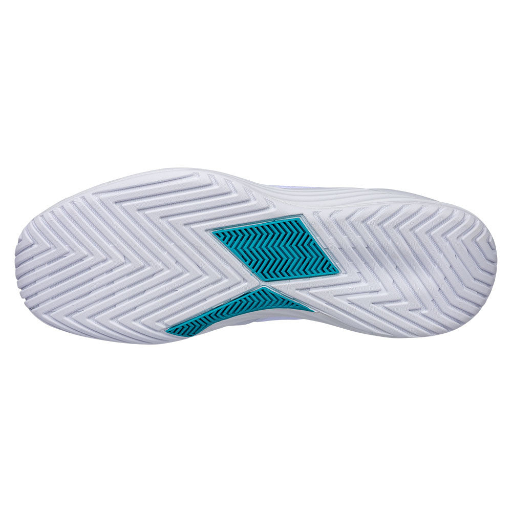 Diadem Court Burst Court Shoe - Unisex - White/Teal | Pickleball Sports