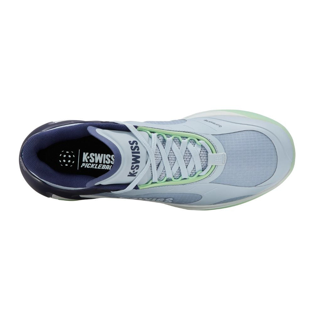 K-Swiss K-Frame Pickleball Shoe - Artic Ice/Oceana/Patina Green | Pickleball Sports