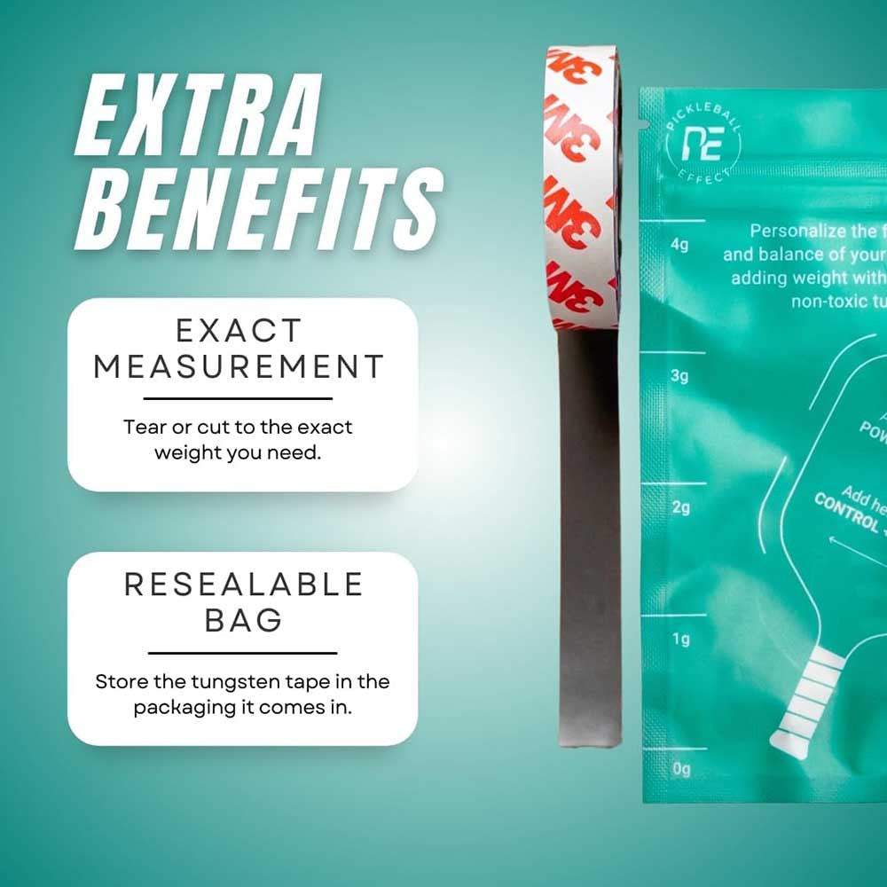 Pickleball Effect Tungsten Weighted Tape | Pickleball Sports