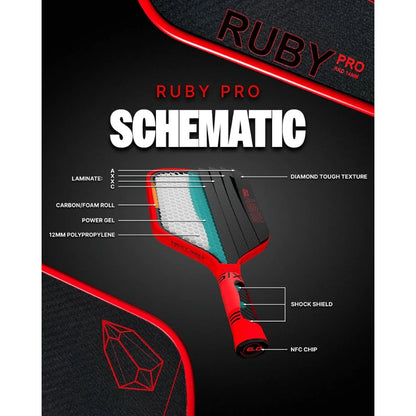 Six Zero Ruby Pro Pickleball Paddle | Pickleball Sports