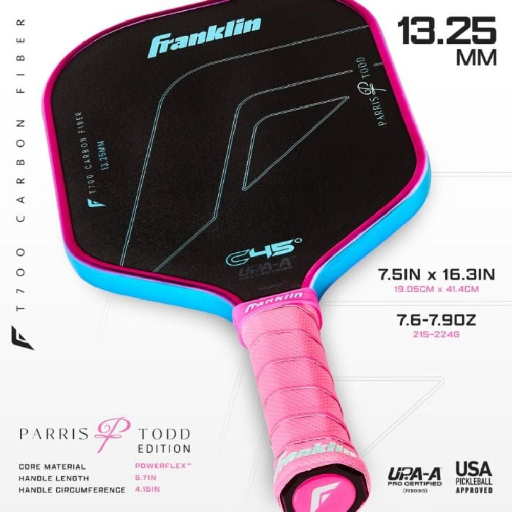 Franklin C45 Parris Todd 13.25mm Pickleball Paddle | Pickleball Sports