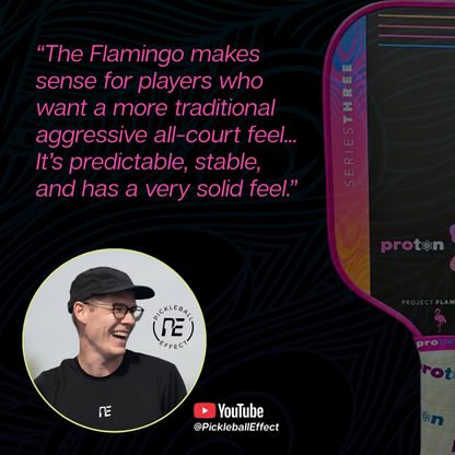 Proton Series Three Pickleball Paddle - Project Flamingo | Pickleball Sports