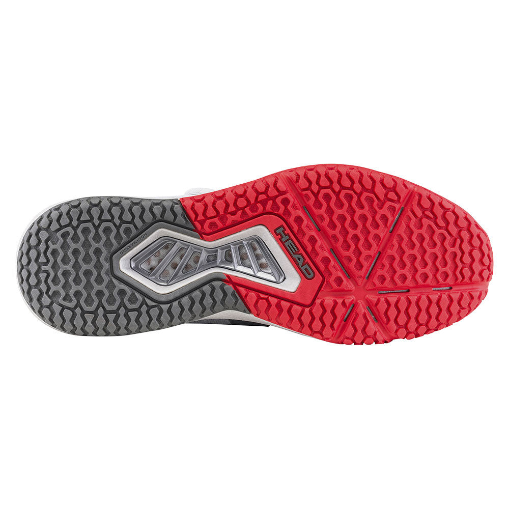 HEAD Motion Pro BOA Pickleball Shoe, Light Grey/Red | Pickleball Sports