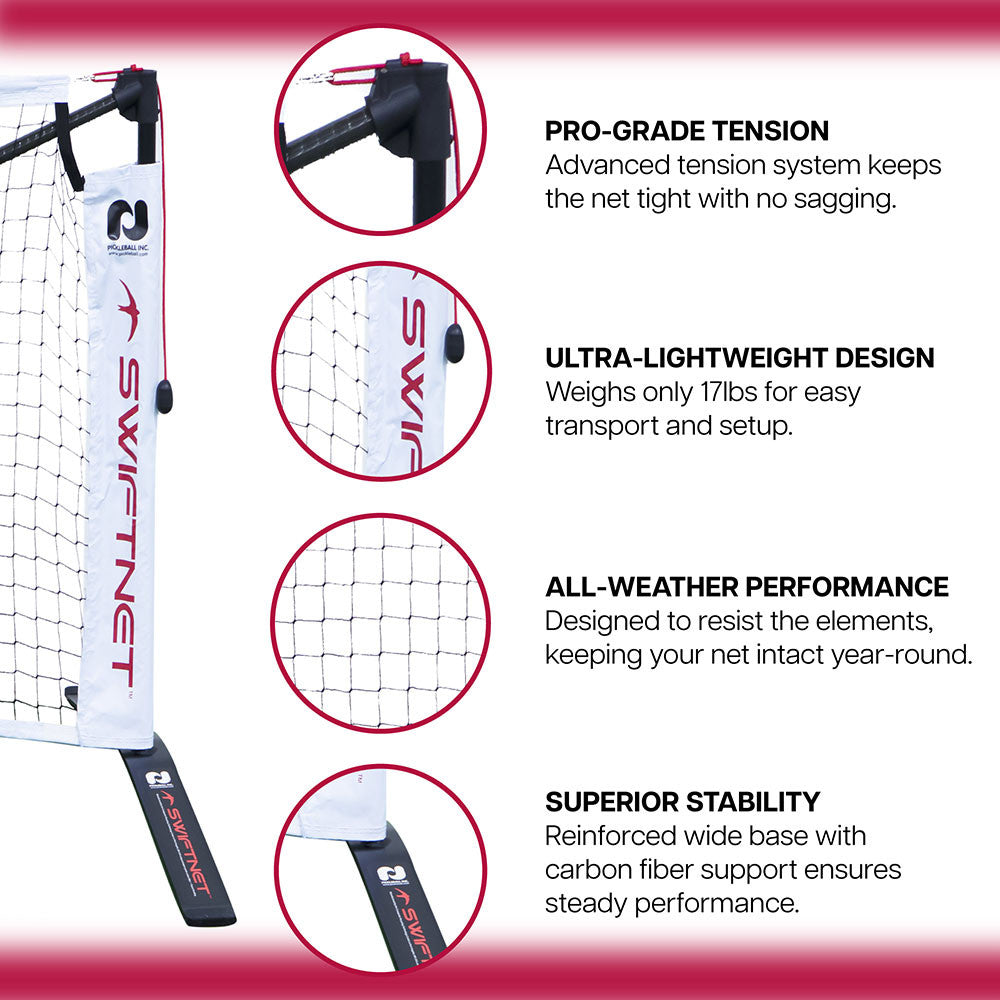 SwiftNet 2.1 Portable Pickleball Net | Pickleball Sports