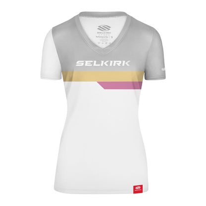 Selkirk Legacy Line Short Sleeve V-Neck Shirt | Pickleball Sports