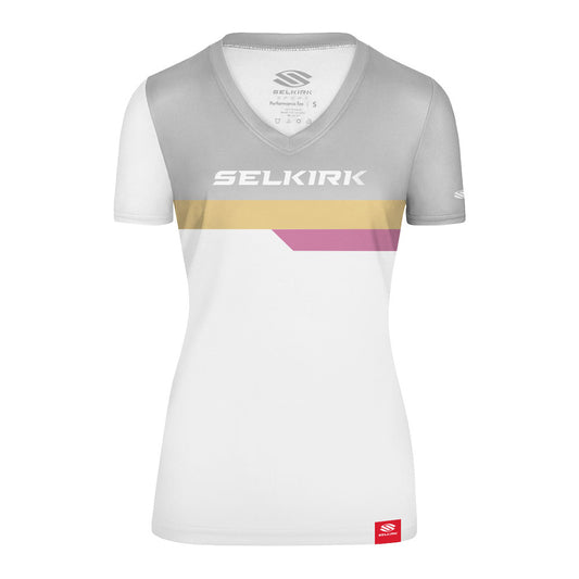 Selkirk Legacy Line Short Sleeve V-Neck Shirt | Pickleball Sports