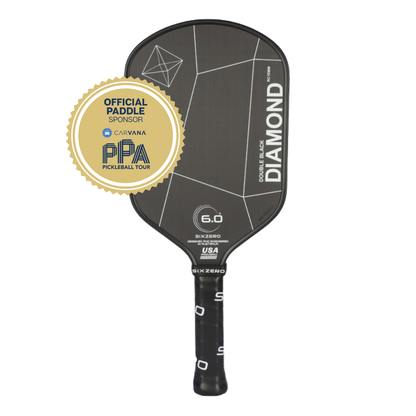 Six Zero Double Black Diamond Elongated Pickleball Paddle | Pickleball Sports