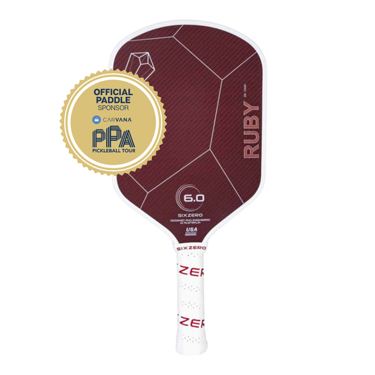 Six Zero Ruby 16mm Pickleball Paddle | Pickleball Sports