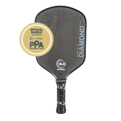 Six Zero Double Black Diamond Control 16mm Paddle | Pickleball Sports