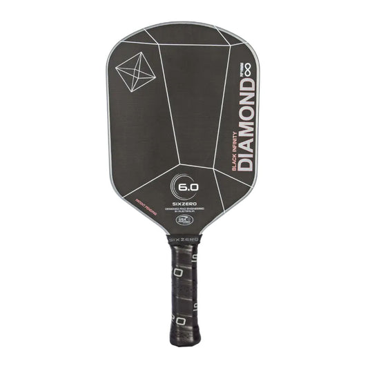 Six Zero Infinity Edgeless Black Diamond Power Pickleball Paddle | Pickleball Sports
