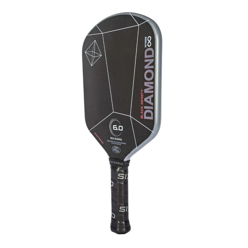 Six Zero Infinity Edgeless Black Diamond Power Pickleball Paddle | Pickleball Sports