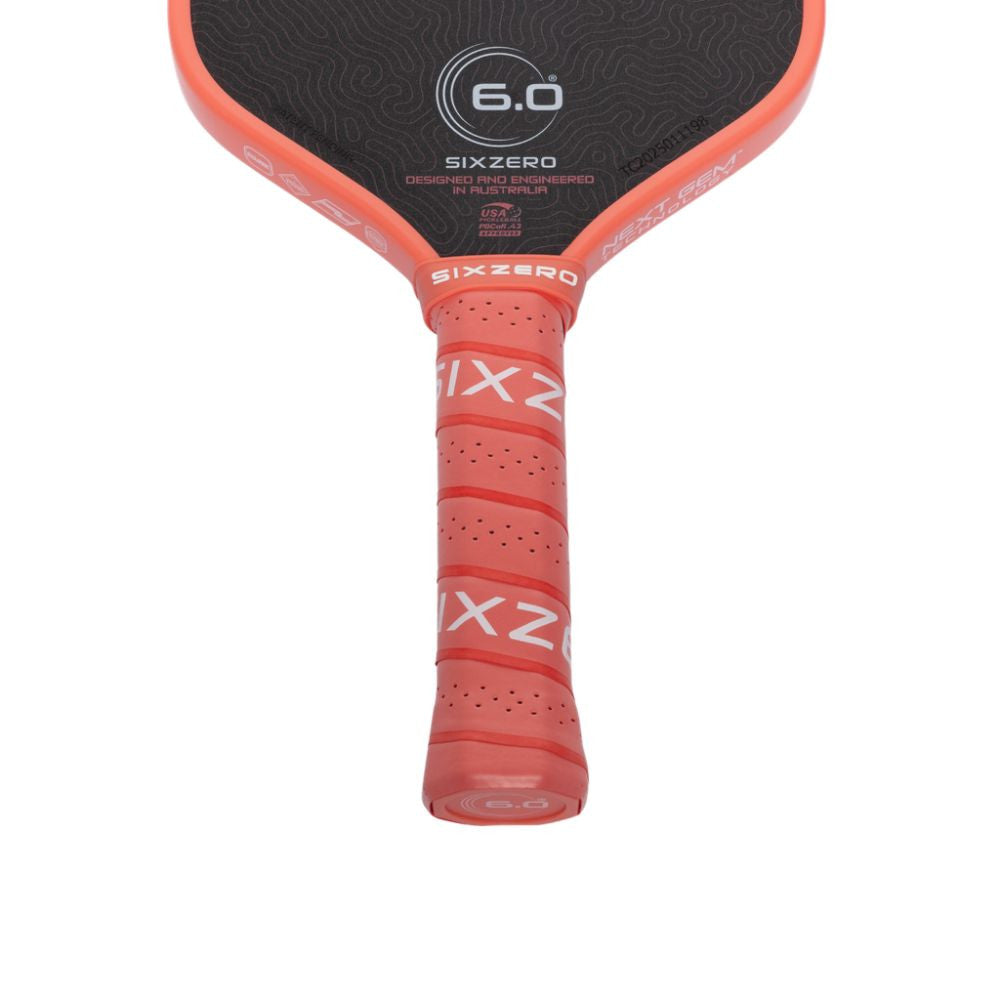 Six Zero Coral 16mm Elongated Pickleball Paddle | Pickleball Sports