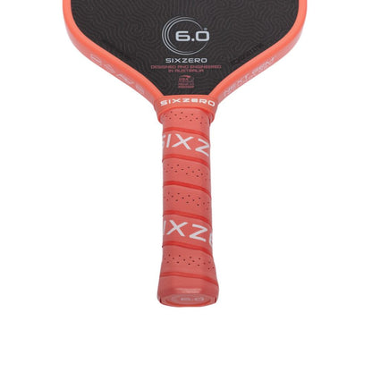 Six Zero Coral 16mm Elongated Pickleball Paddle | Pickleball Sports