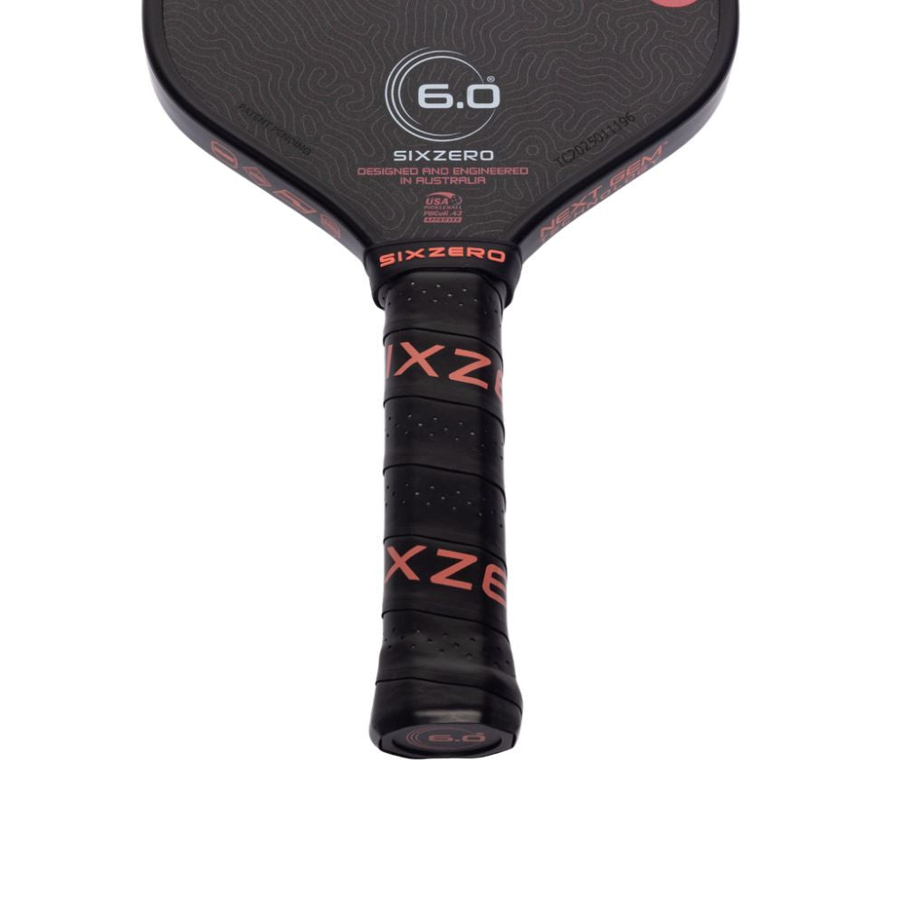 Six Zero Coral 16mm Elongated Pickleball Paddle | Pickleball Sports