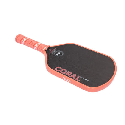 Six Zero Coral 16mm Elongated Pickleball Paddle | Pickleball Sports