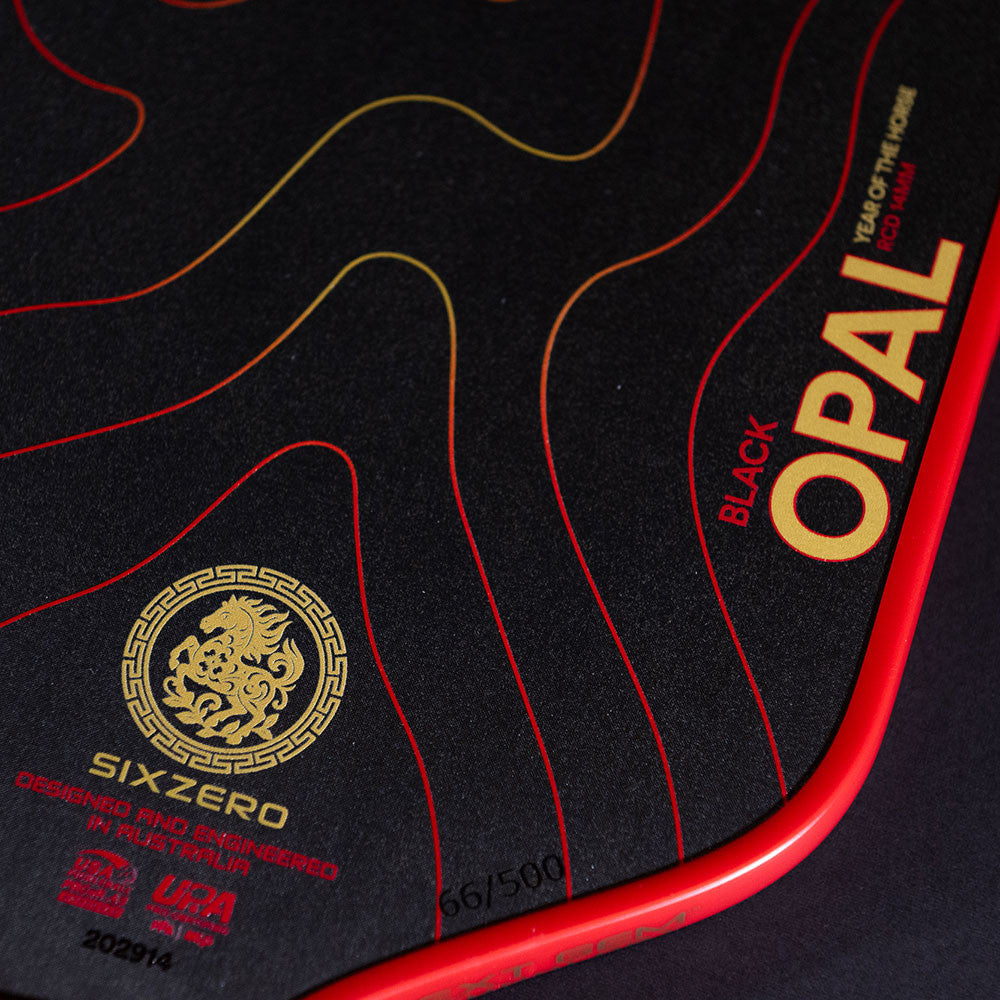 Six Zero Black Opal Pickleball Paddle | Pickleball Sports