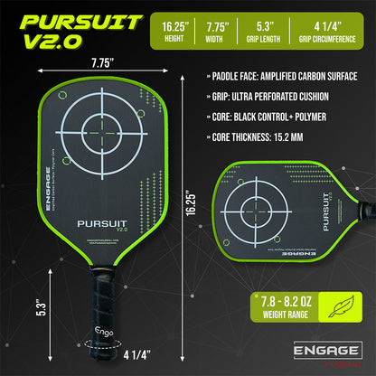 Engage Pursuit V2.0 Pickleball Paddle | Pickleball Sports