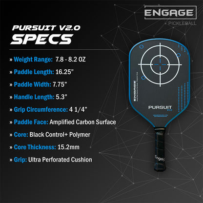 Engage Pursuit V2.0 Pickleball Paddle | Pickleball Sports