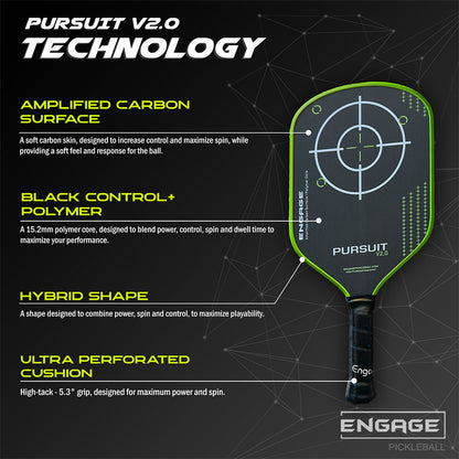 Engage Pursuit V2.0 Pickleball Paddle | Pickleball Sports