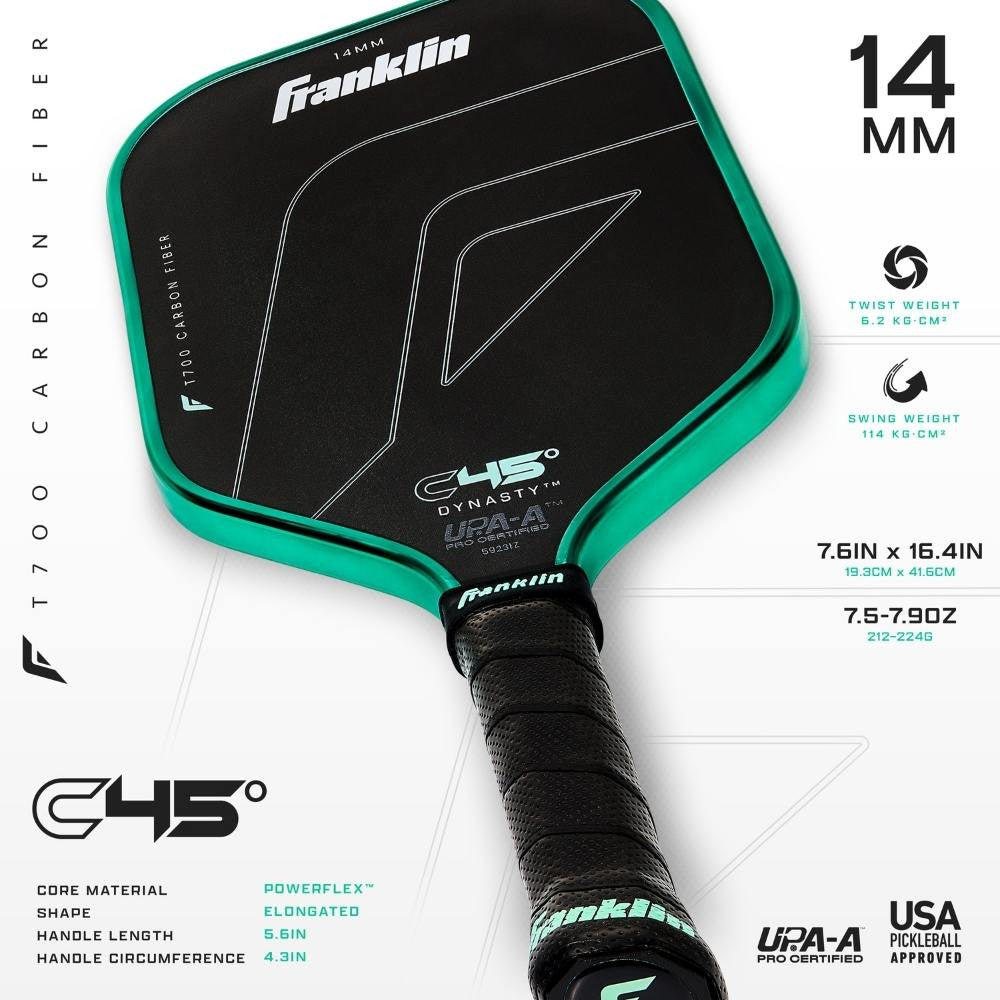 Franklin C45 Dynasty 14mm Pickleball Paddle | Pickleball Sports