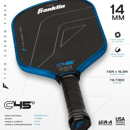 Franklin C45 Hybrid 14mm Pickleball Paddle | Pickleball Sports