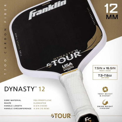 Franklin FS Tour Featherweight Series Dynasty 12mm Pickleball Paddle | Pickleball Sports