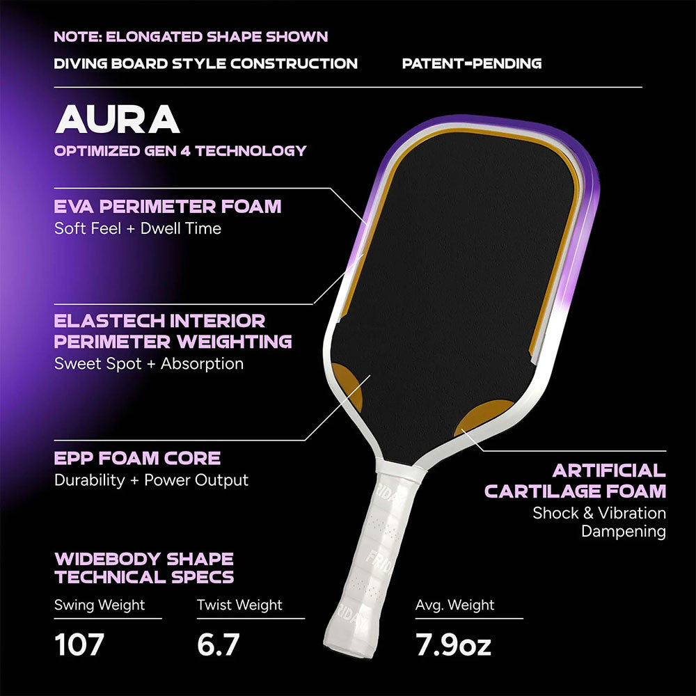 FRIDAY Aura Widebody Pickleball Paddle | Pickleball Sports