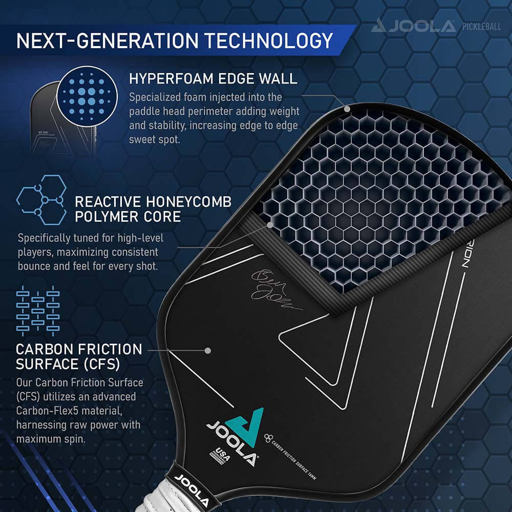 JOOLA Ben Johns Hyperion CFS 16 Graphite Paddle | Pickleball Sports
