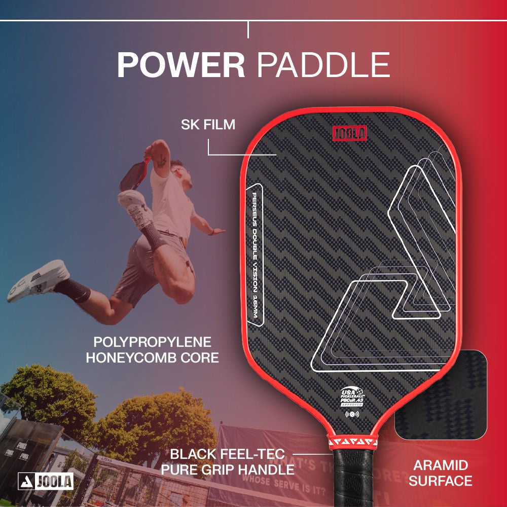 JOOLA Perseus Double Vision 16mm Pickleball Paddle | Pickleball Sports