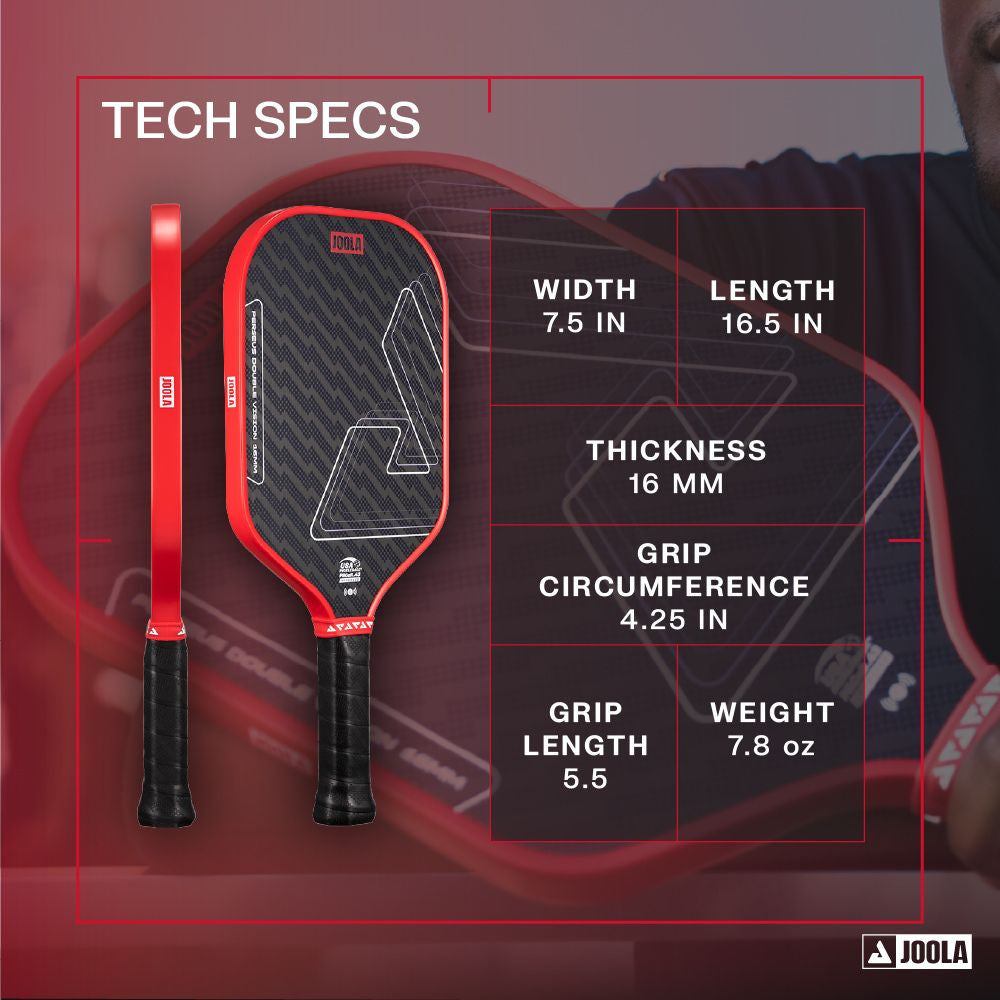 JOOLA Perseus Double Vision 16mm Pickleball Paddle | Pickleball Sports
