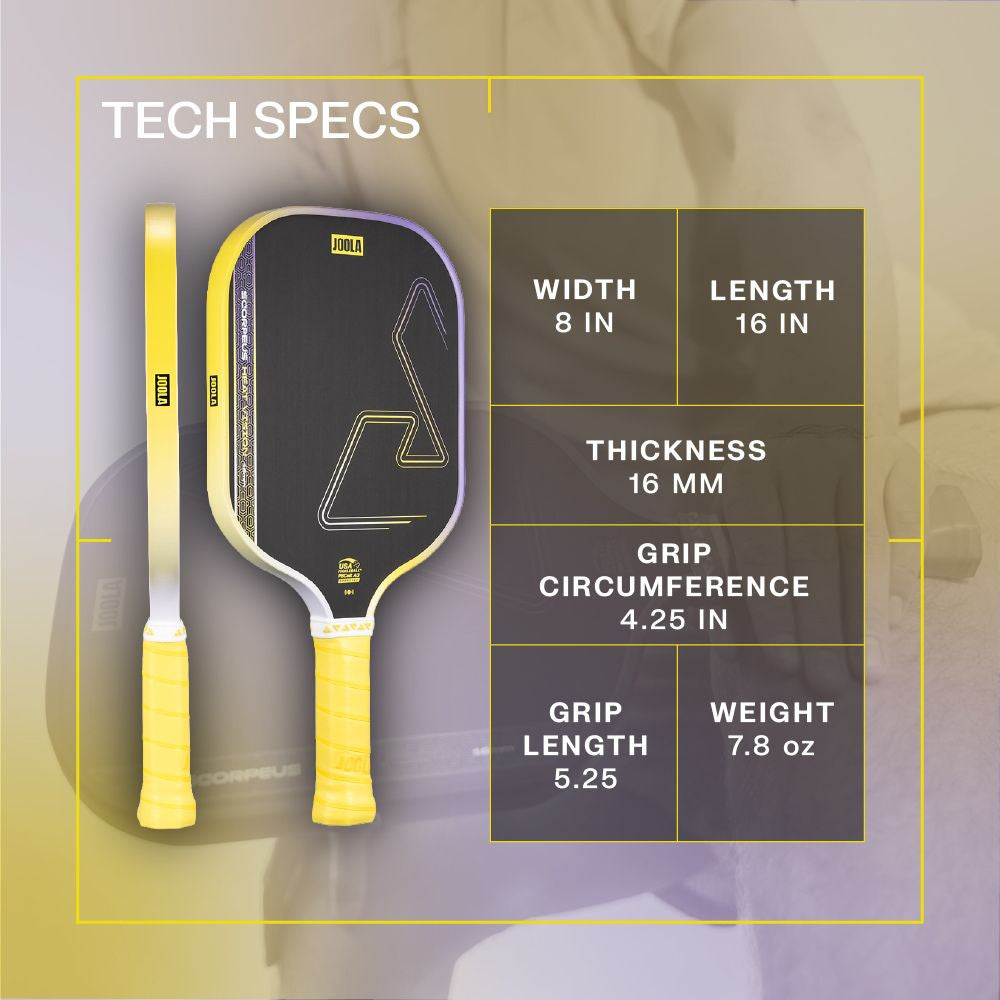 JOOLA Scorpeus Heat Vision 16mm Pickleball Paddle | Pickleball Sports