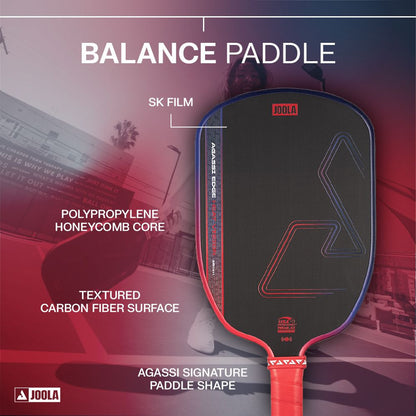 JOOLA Agassi Edge Heat Vision 16mm Pickleball Paddle | Pickleball Sports
