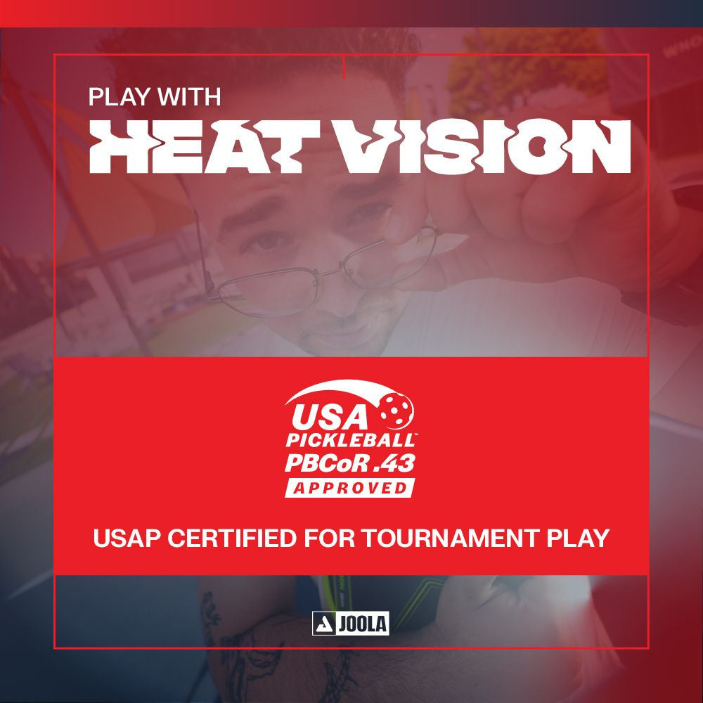 JOOLA Agassi Edge Heat Vision 16mm Pickleball Paddle | Pickleball Sports