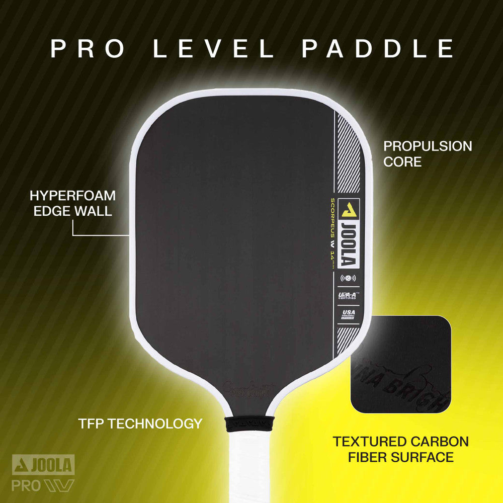 JOOLA Anna Bright Scorpeus Pro IV 14mm Pickleball Paddle | Pickleball Sports