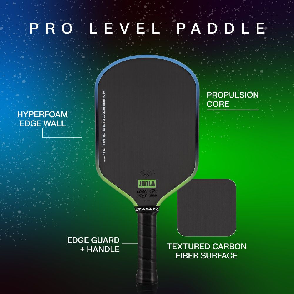 JOOLA Hyperion Pro 3S Dual 16mm Pickleball Paddle | Pickleball Sports