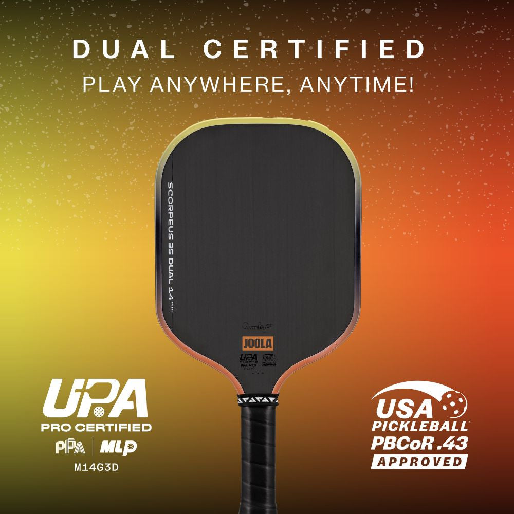 JOOLA Scorpeus Pro 3S Dual 14mm Pickleball Paddle | Pickleball Sports