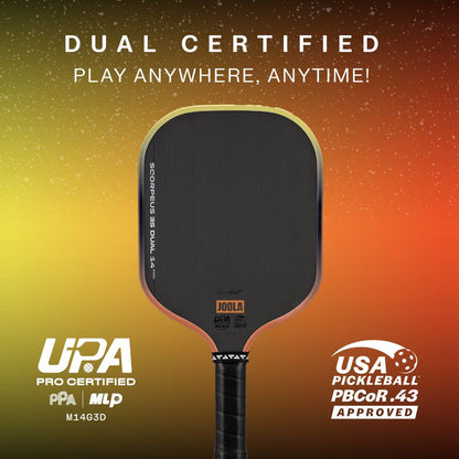 JOOLA Scorpeus Pro 3S Dual 14mm Pickleball Paddle | Pickleball Sports