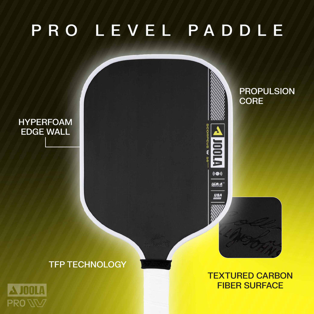 JOOLA Collin Johns Scorpeus Pro IV 16mm Pickleball Paddle | Pickleball Sports