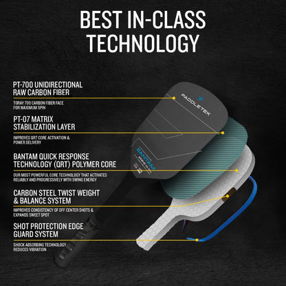 Paddletek Bantam GTO-C 14.3mm Pickleball Paddle | Pickleball Sports