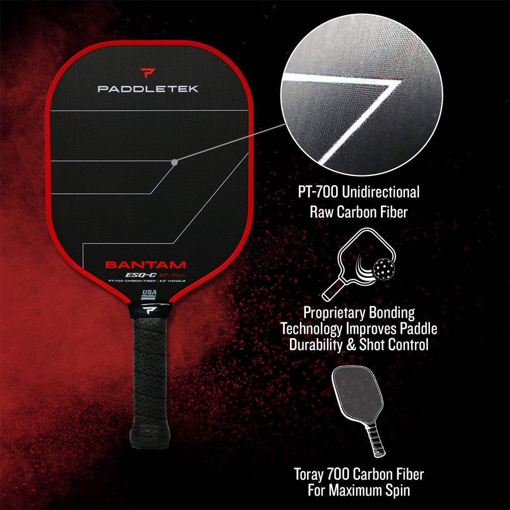 Paddletek Bantam ESQ-C 12.7mm Pickleball Paddle | Pickleball Sports