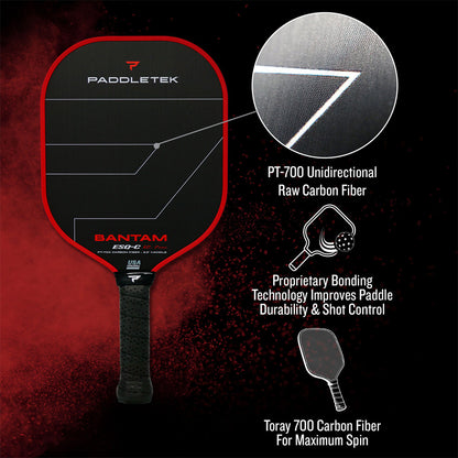 Paddletek Bantam ESQ-C 12.7mm Pickleball Paddle | Pickleball Sports
