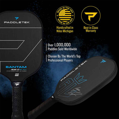 Paddletek Bantam ALW-C Anna Leigh Waters Carbon 12.7mm Paddle | Pickleball Sports
