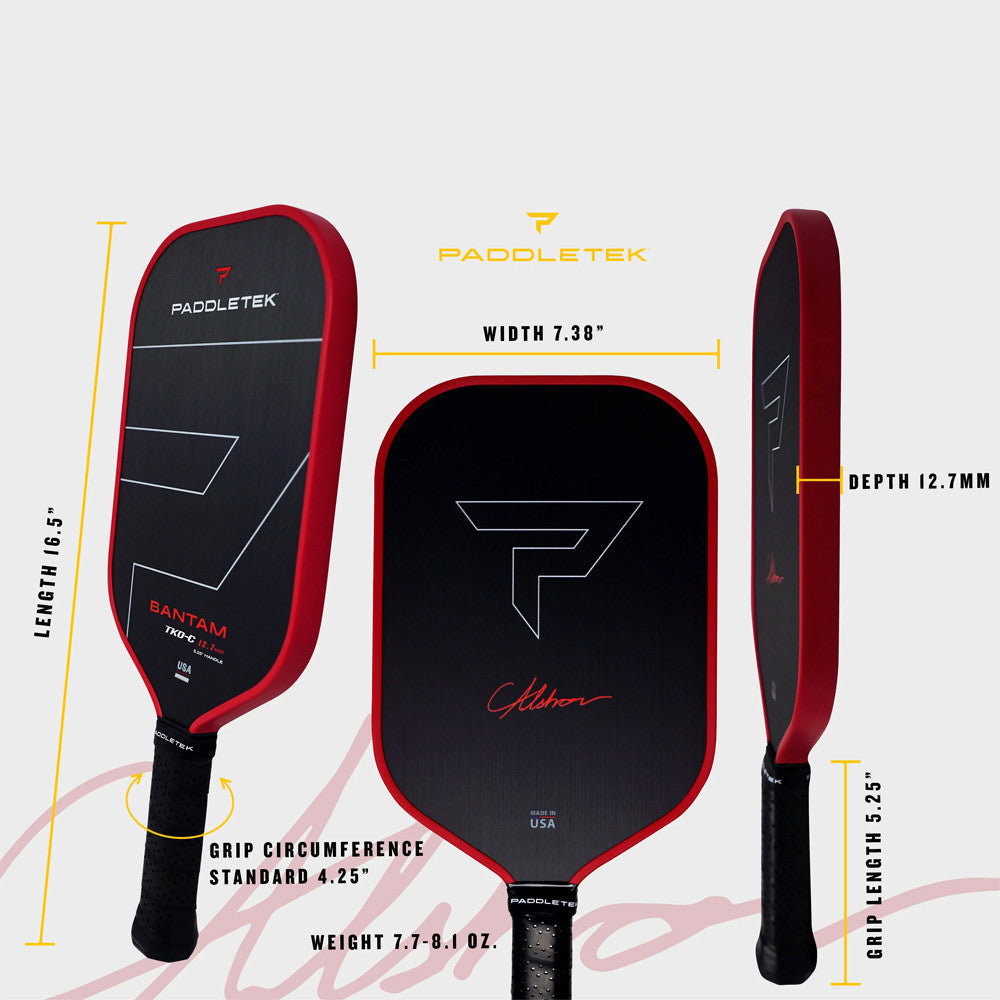 Paddletek Bantam TKO-C 12.7mm Pickleball Paddle | Pickleball Sports