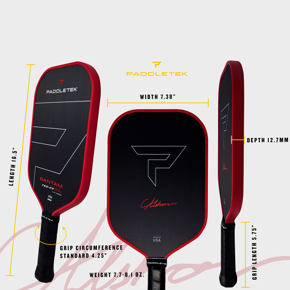 Paddletek Bantam TKO-CX 12.7mm Pickleball Paddle | Pickleball Sports