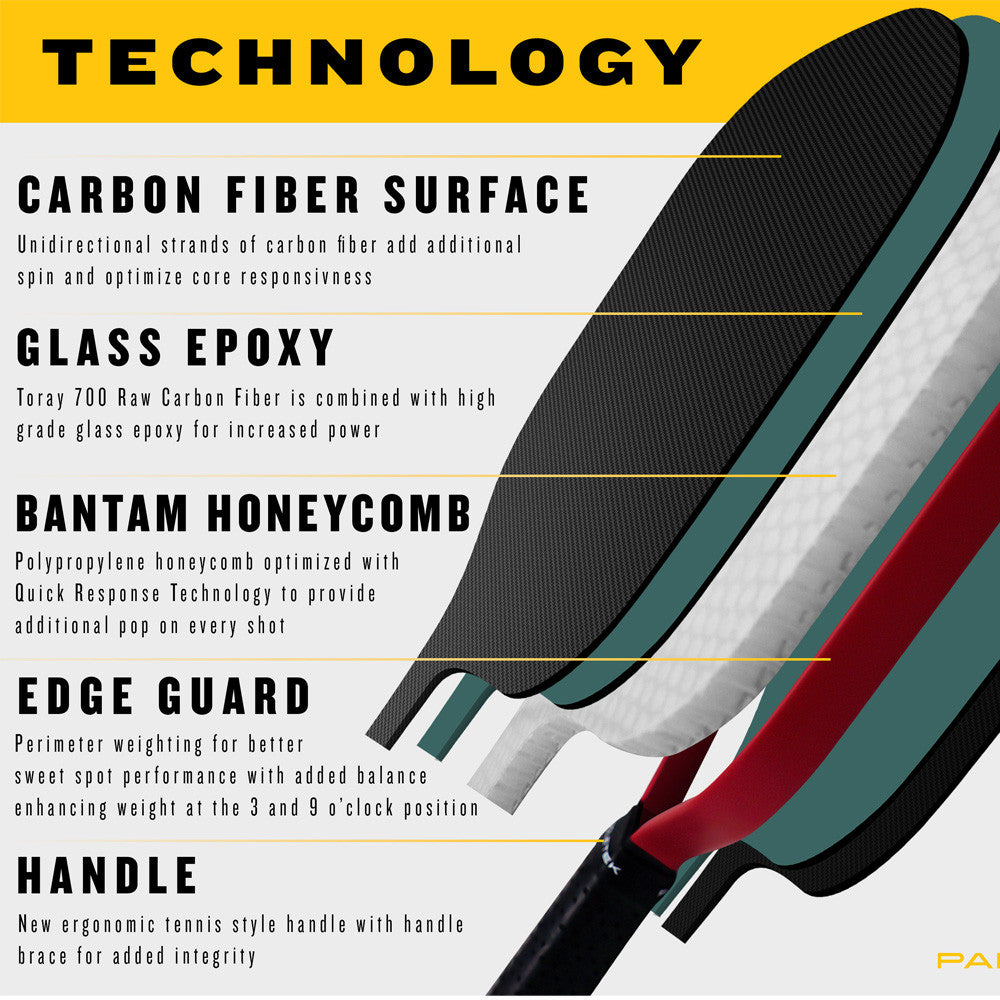 Paddletek Bantam TKO-CX 14.3mm Pickleball Paddle | Pickleball Sports