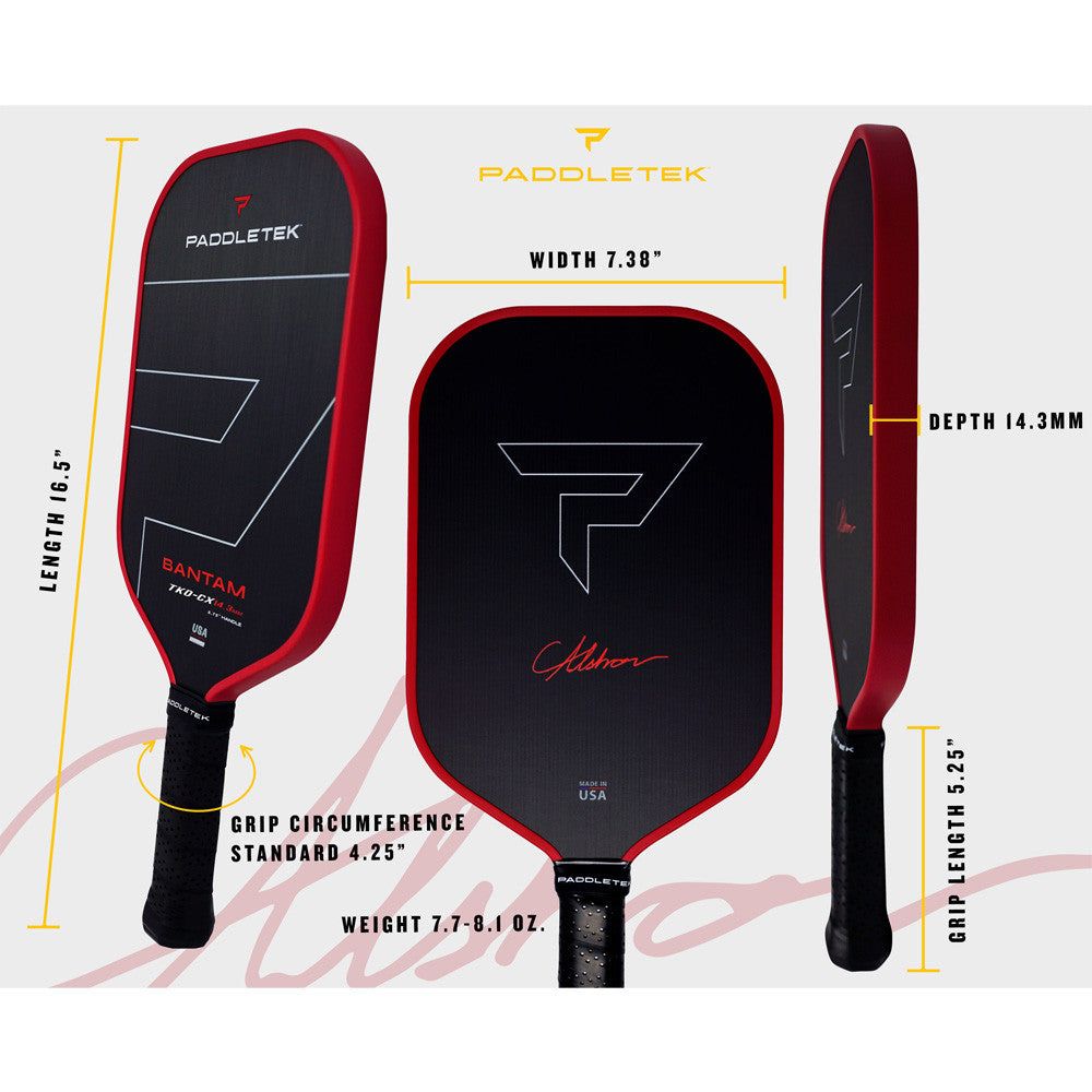 Paddletek Bantam TKO-CX 14.3mm Pickleball Paddle | Pickleball Sports