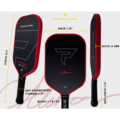 Paddletek Bantam TKO-CX 14.3mm Pickleball Paddle | Pickleball Sports