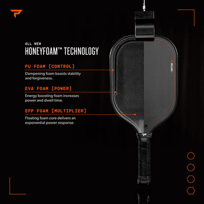 Paddletek HoneyFoam TKO-X 16mm Pickleball Paddle | Pickleball Sports