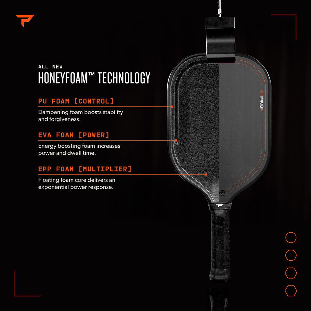 Paddletek HoneyFoam TKO-X 14mm Pickleball Paddle | Pickleball Sports