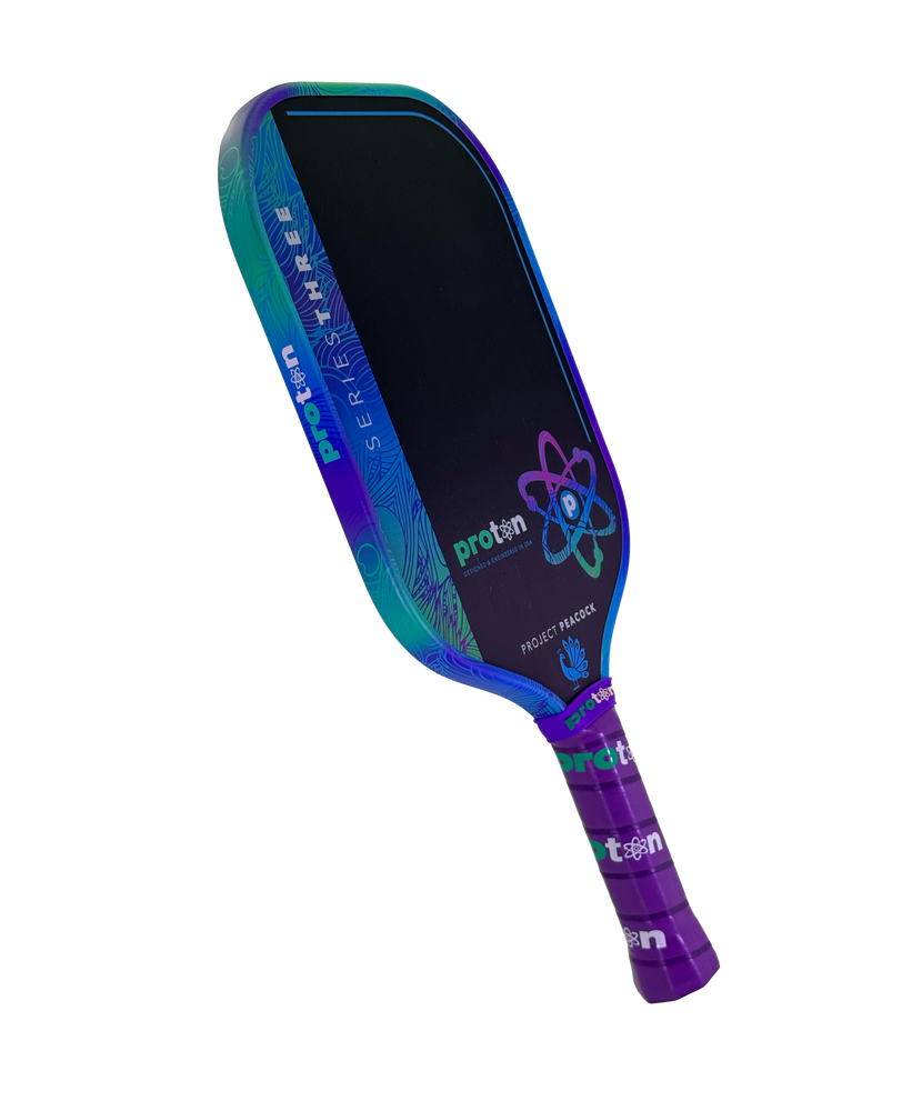 Proton Series Three Project Peacock 13mm Elongated Pickleball Paddle | Pickleball Sports